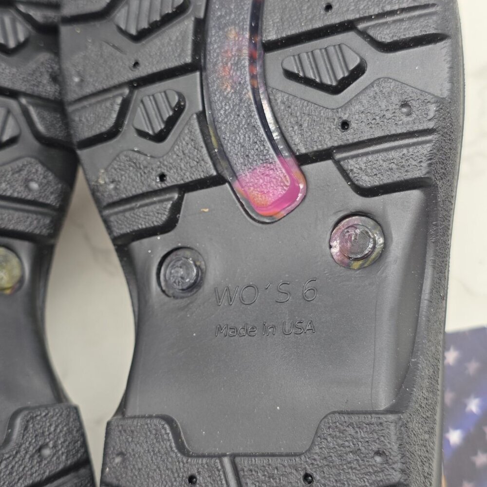 Sloggers Rain Shoes Garden Boots Women 6 Waterproof Slip on Black Floral Low NEW - Picture 8 of 10